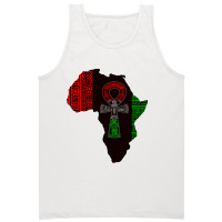 African Map And Ankh Tank Top